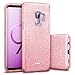 ESR Samsung Galaxy S9 Case, Glitter Sparkle Bling Case Protective Cover [Three Layer] [Supports Wireless Charging] for Samsung Galaxy S9 5.8" 2018 Released, Rose Gold