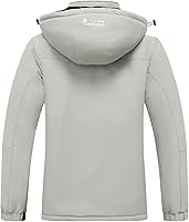 Vista 2 de MOERDENG Women's Waterproof Ski Jacket Warm Winter Snow Coat Mountain Windbreaker Hooded Raincoat Jacket