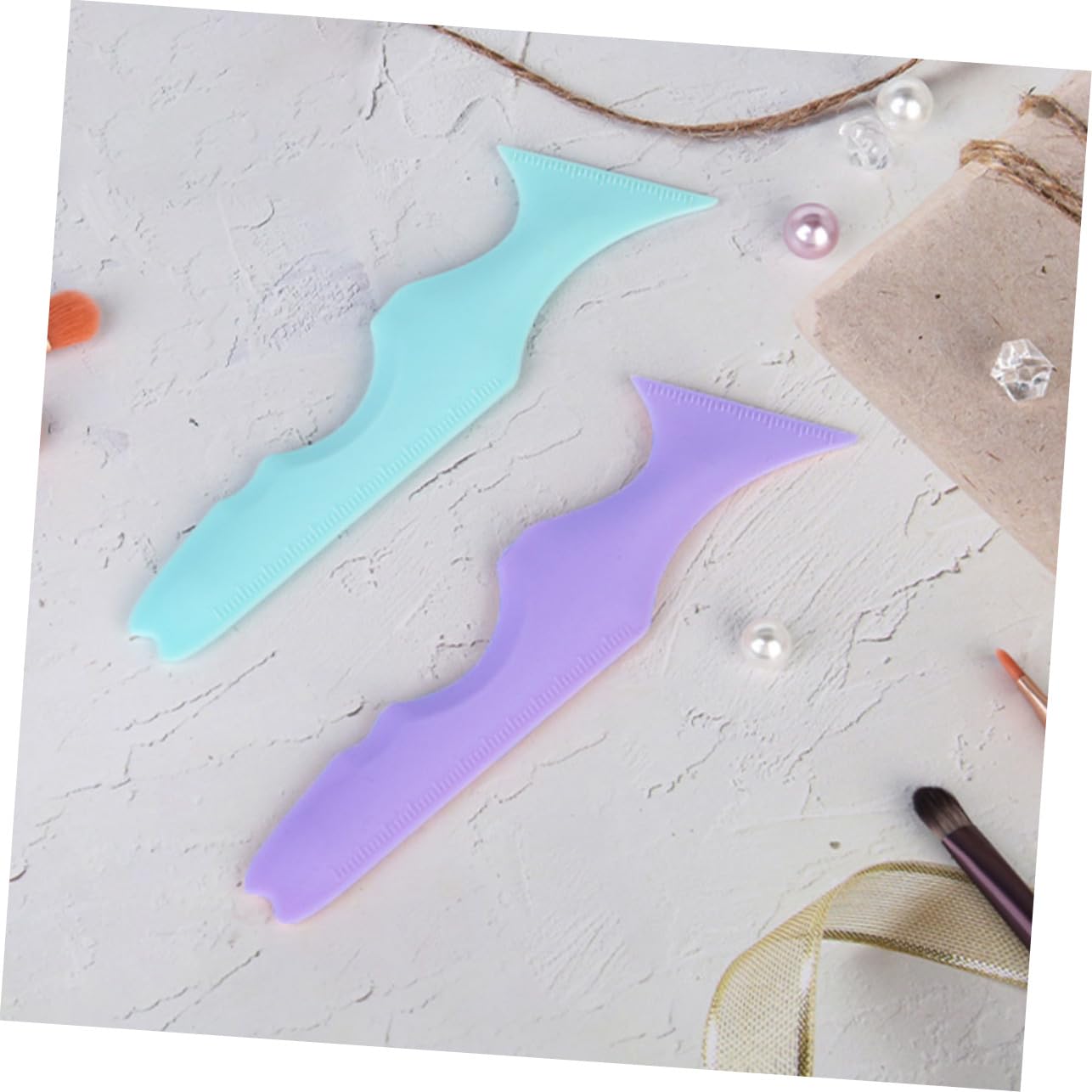 DOITOOL 8stücke Eyeliner Schablonen Aus Silikon Für Präzise Augen-make-up-hilfe Wiederverwendbare Schablonen Für Eyeliner Und Augenbrauen Tragbares Make-up-tool Für Anfänger