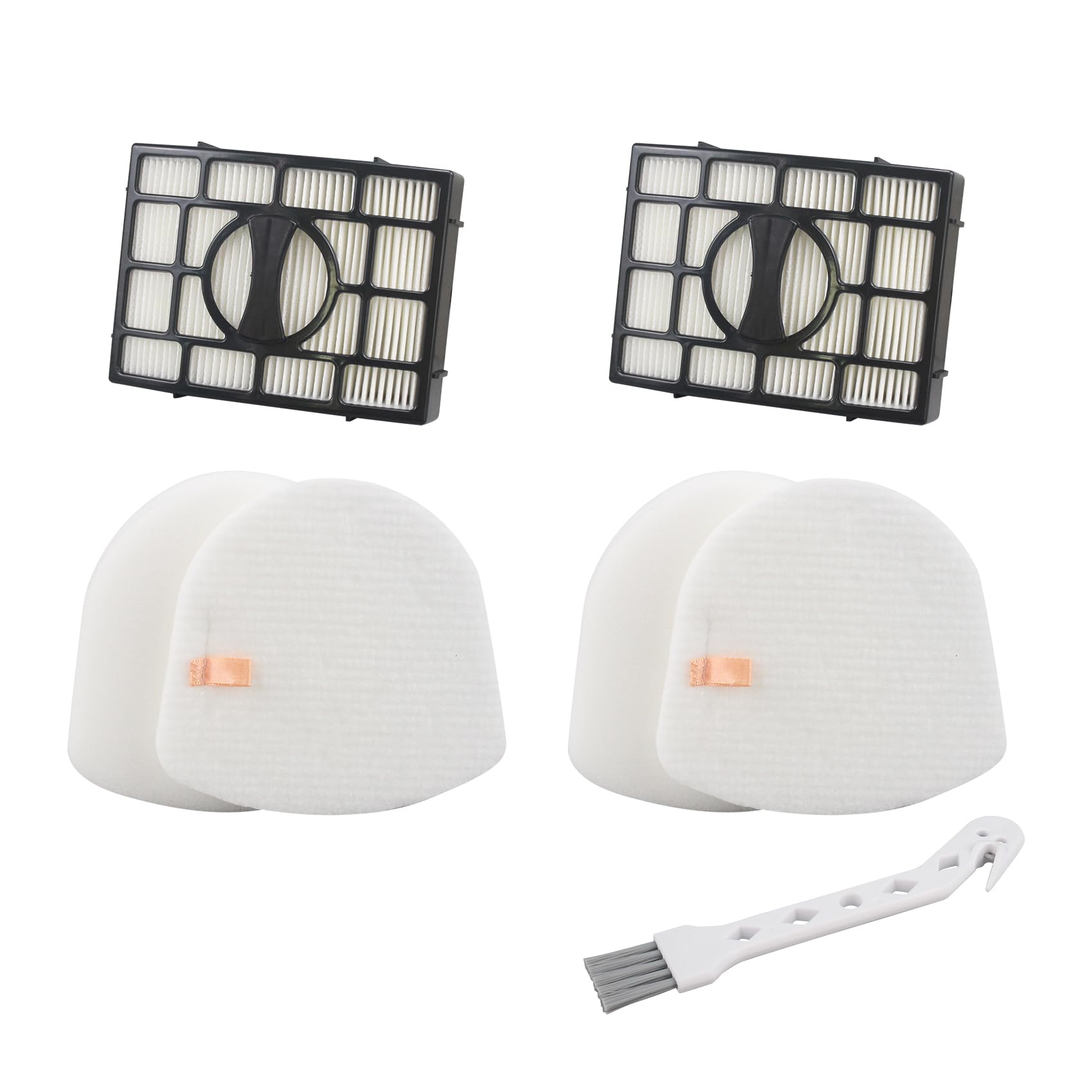 Generic Replacement Filter Compatible with Shark Navigator ZU560 ZU561 ZU562 ZU572 UV650 ZU560C ZU660 CU530 UV725 ZD400 ZD402 Zero-M Lift-Away Speed Upright Vacuum,Part # XFFK560,XHEPA560, Black