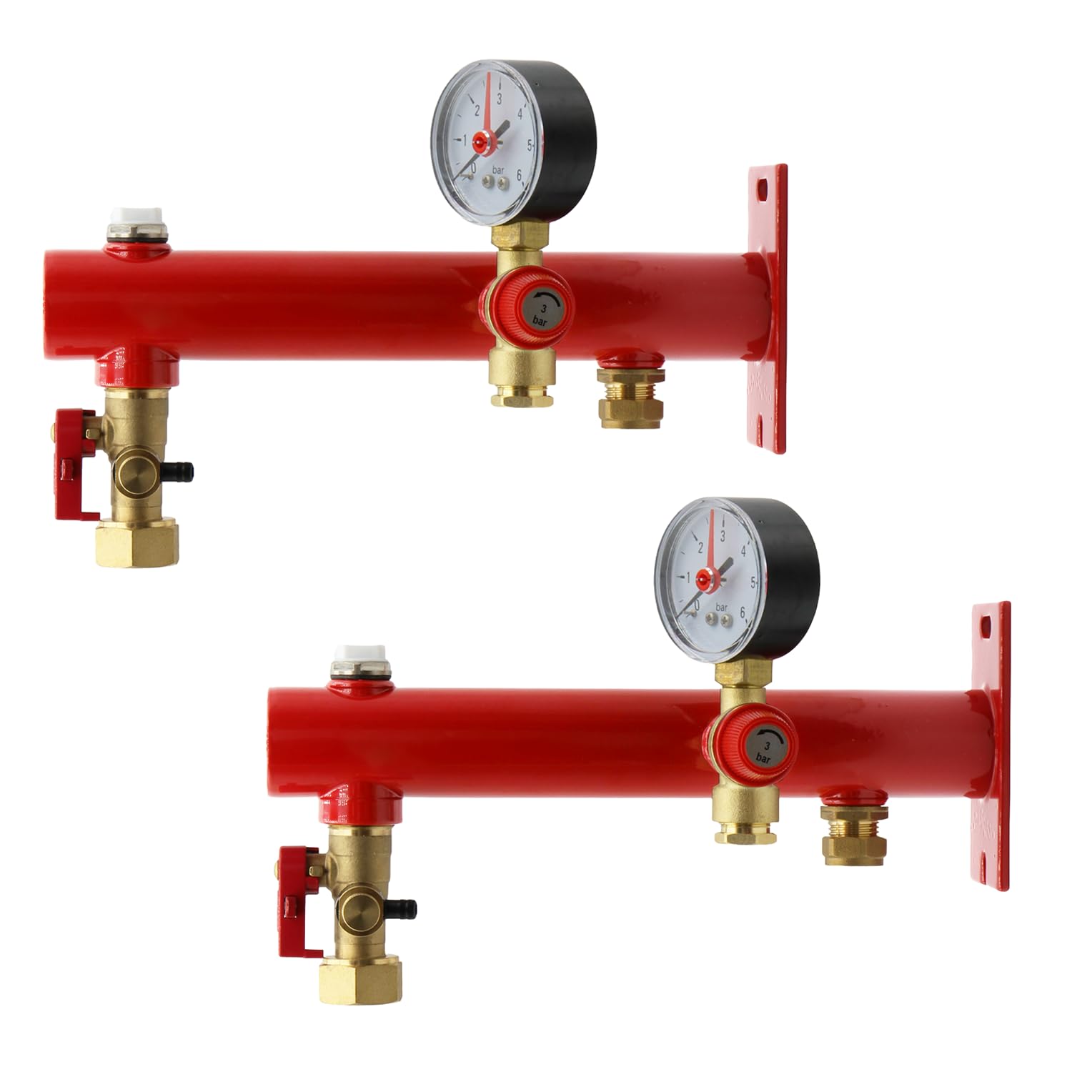 Unvented Components Europe Women's Red Expansion Vessel Fixing Bar Kit (Twin Pack)