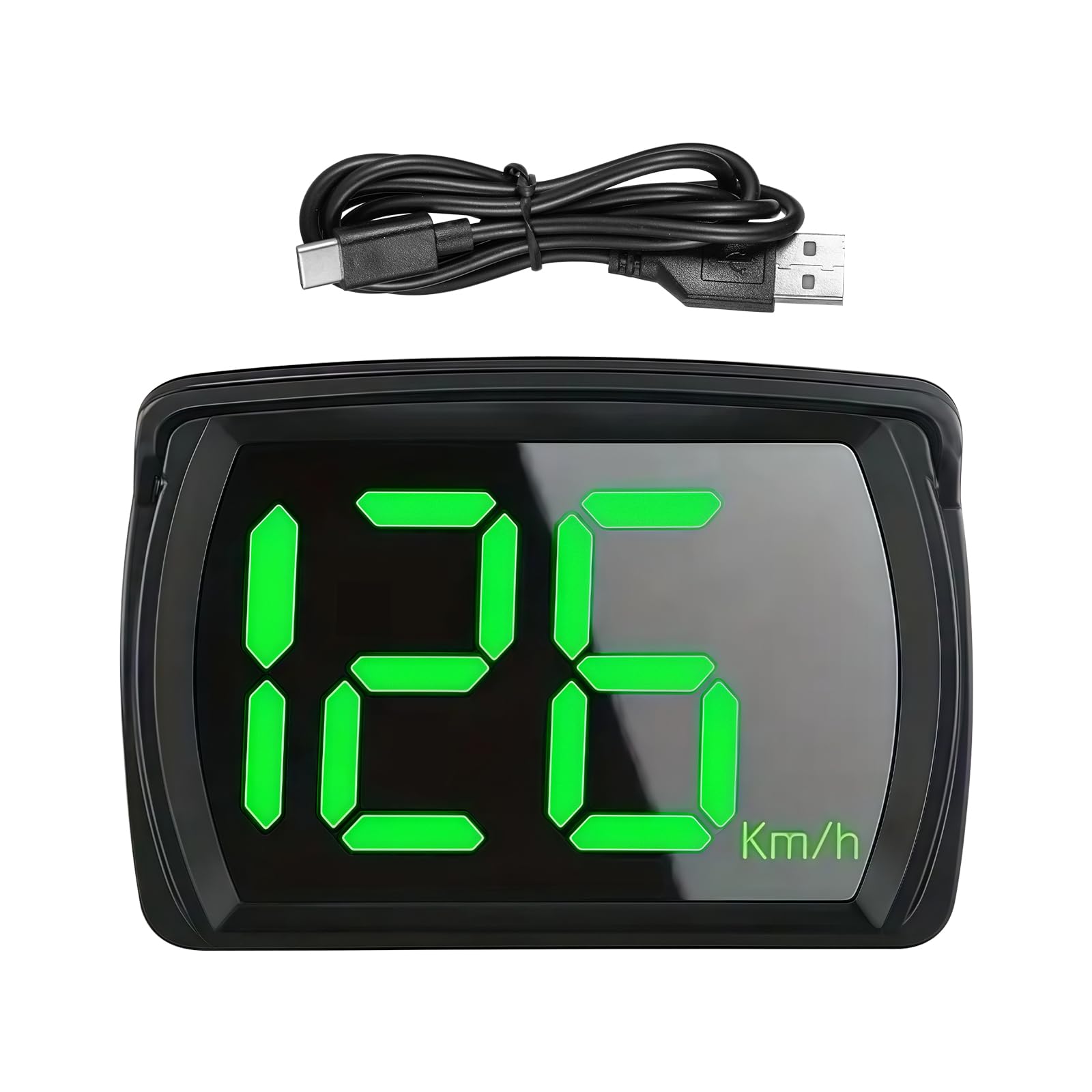 GPS Speedometer HUD for Car, Universal Digital MPH Speed Meter, Plug & Play, LED Large Font, Head Up Display for Cars, Trucks, SUVs, Motorcycles