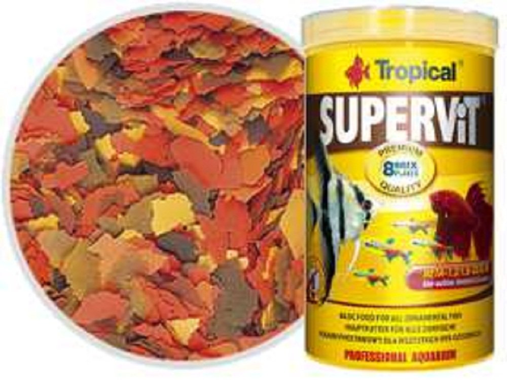 SUPERVIT 1000ml / 200g - Alimento para Peces en Forma de Escamas