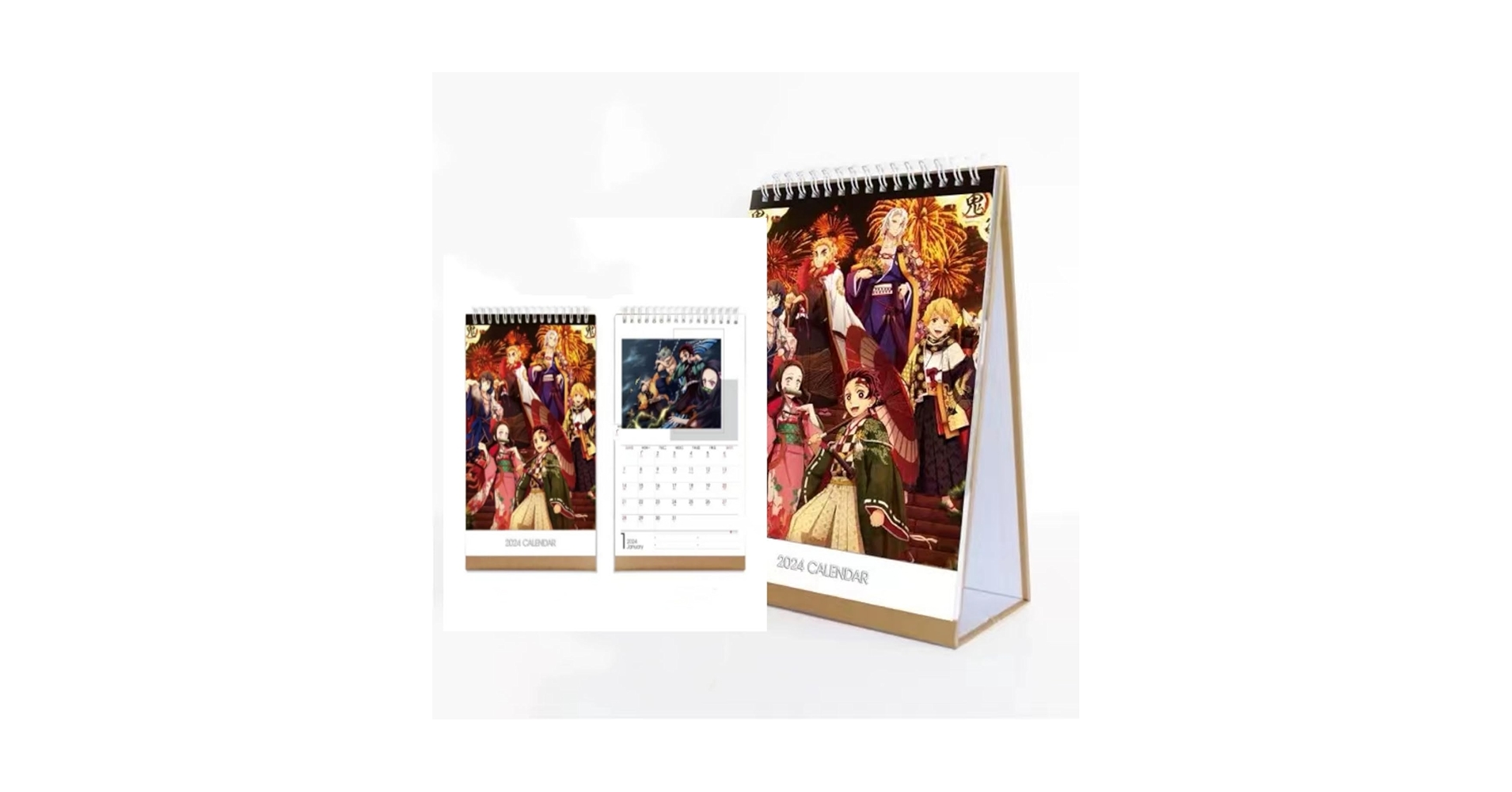 Amazon.co.jp: 鬼滅の刃カレンダー2024年炭治郎禰豆子胡蝶しのぶ