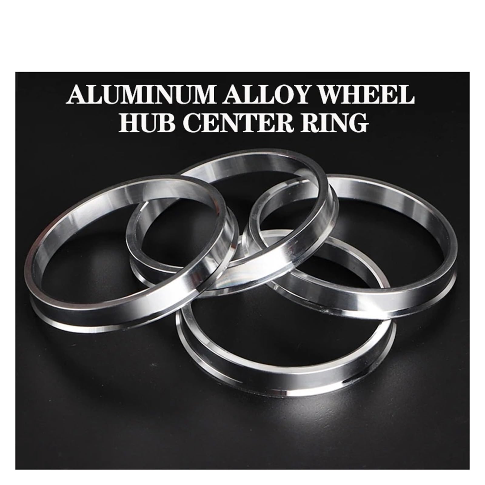 UXCELL 4 pezzi da 72.6 a 65.1mm in lega di alluminio per mozzo auto Centric Rings distanziale per foro ruota  34