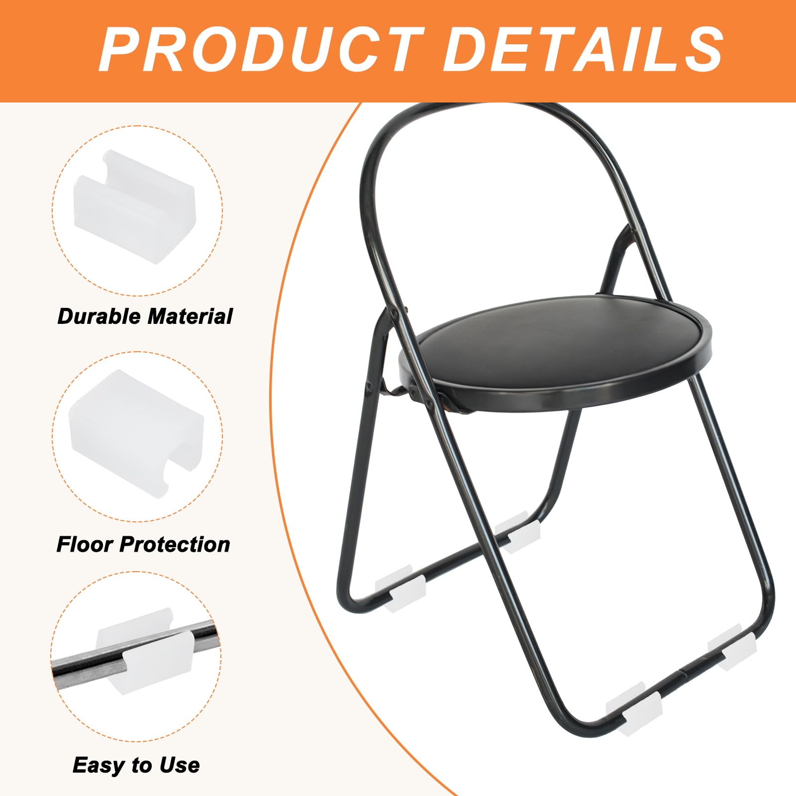PATIKIL 32pcs U Chair Leg Caps - Image 3