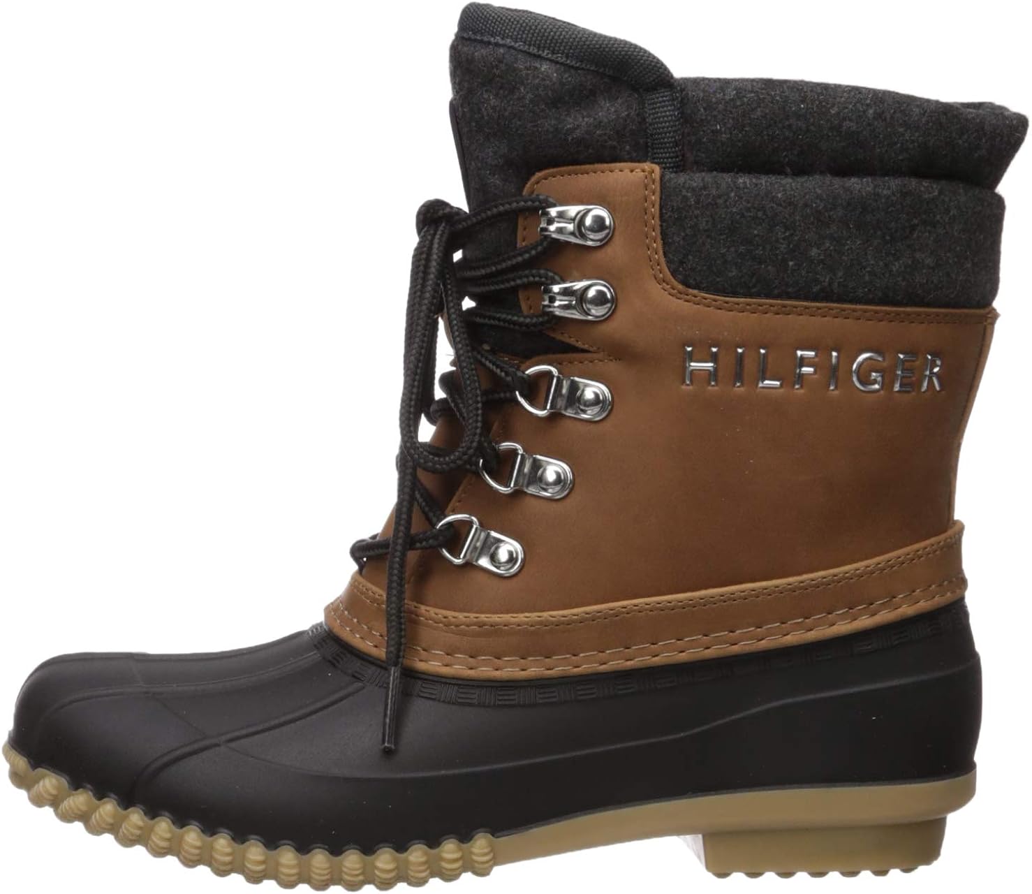 Tommy Hilfiger Women's Muddy Snow Boot 6 Grey Multi