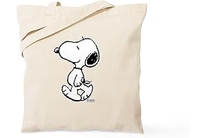 Peanuts Loungefly Snoopy Natural Canvas Shopper Tote Bag