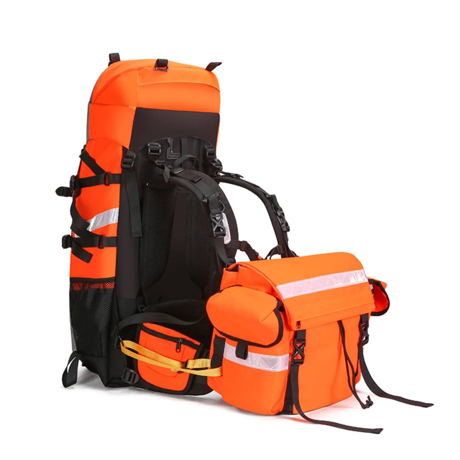 Mochila de Emergencia Impermeable Mochila para Incendios Bolsa de de Intervención Pack de Respuesta Rápida Material Oxford 1200D Protección contra