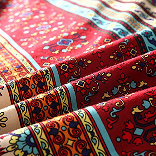 AShanlan Bohemian Kissenbezug 40 x 80 2er Set Indisch Boho Stil Exotische Muster 120GSM Mikrofaser Kissenhülle… – Bild 4