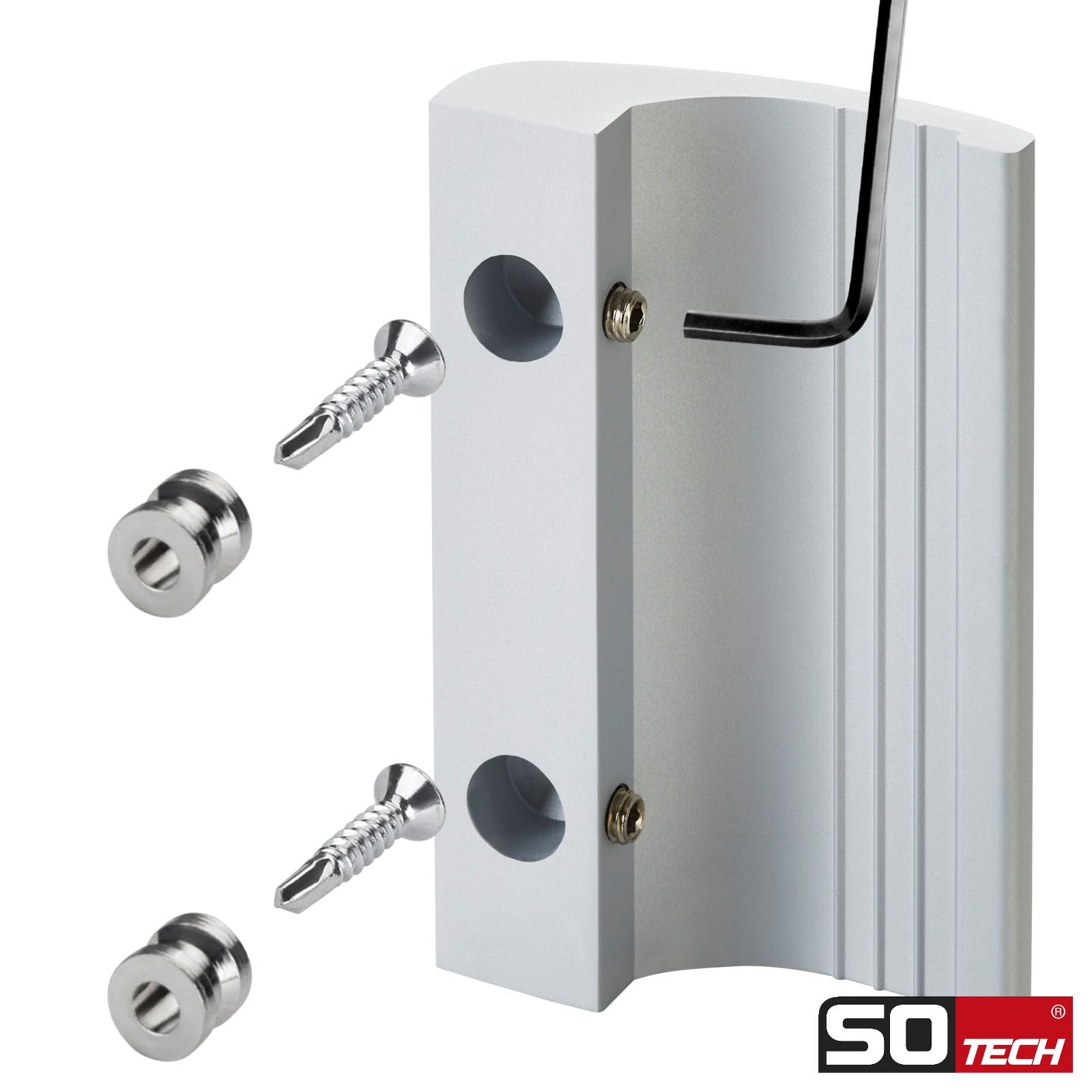Tirador Puerta Corredera Tirador Para Puerta De Balcón - Blanco (Incluye Tornillos) Manilla Puerta Exterior