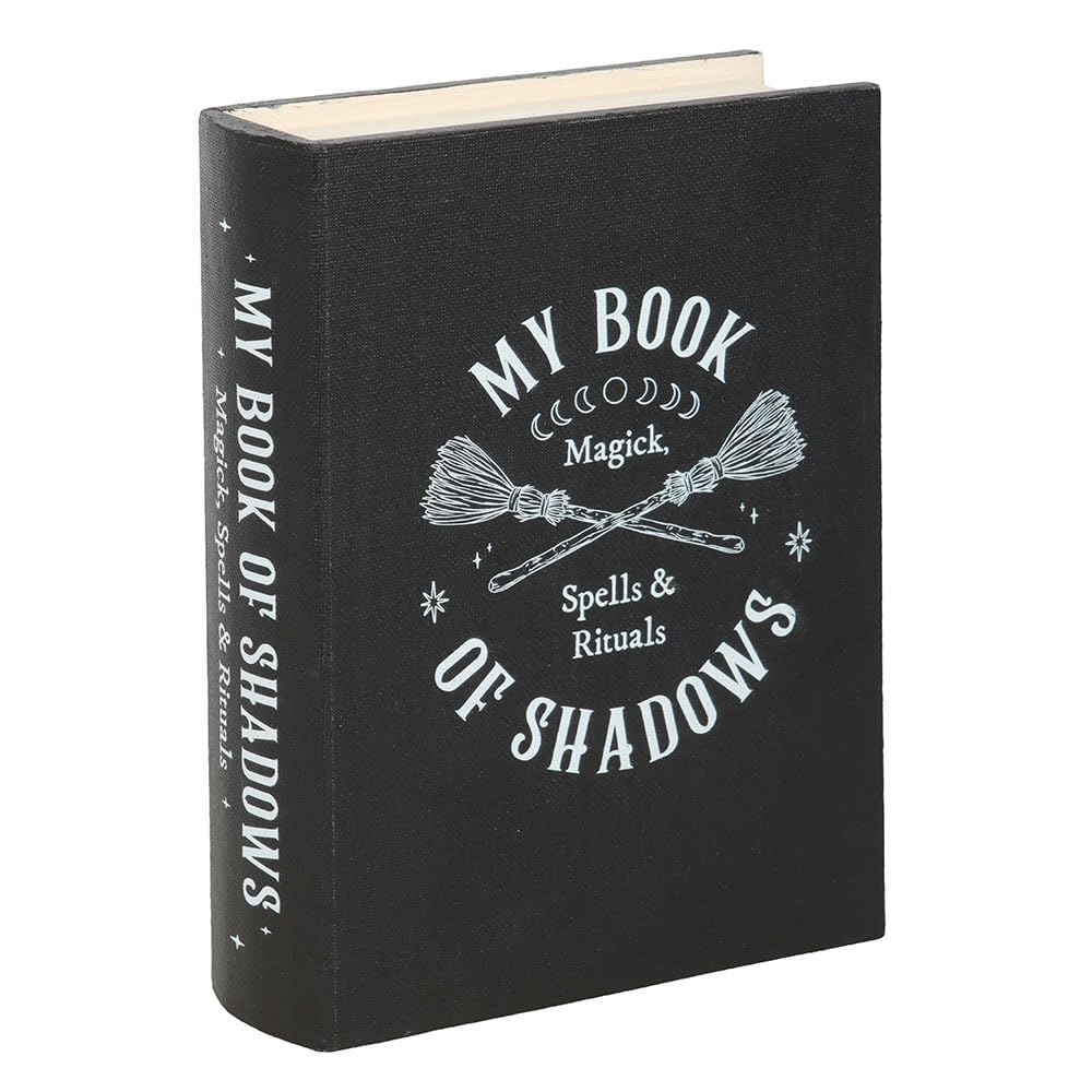 Something Different Wholesale My Book of Shadows Storage Box | Spellbook Style Decorative Box | Gothic Storage for Trinkets | Witchy Home Decor | Secret Book Box