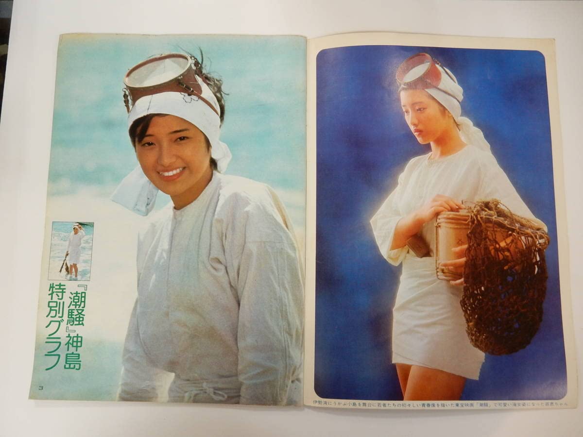 アイドルポスター　山口百恵　潮騒 山口百恵 映画祭 チラシ 潮騒の通販 by アルファ's shop｜ラクマ