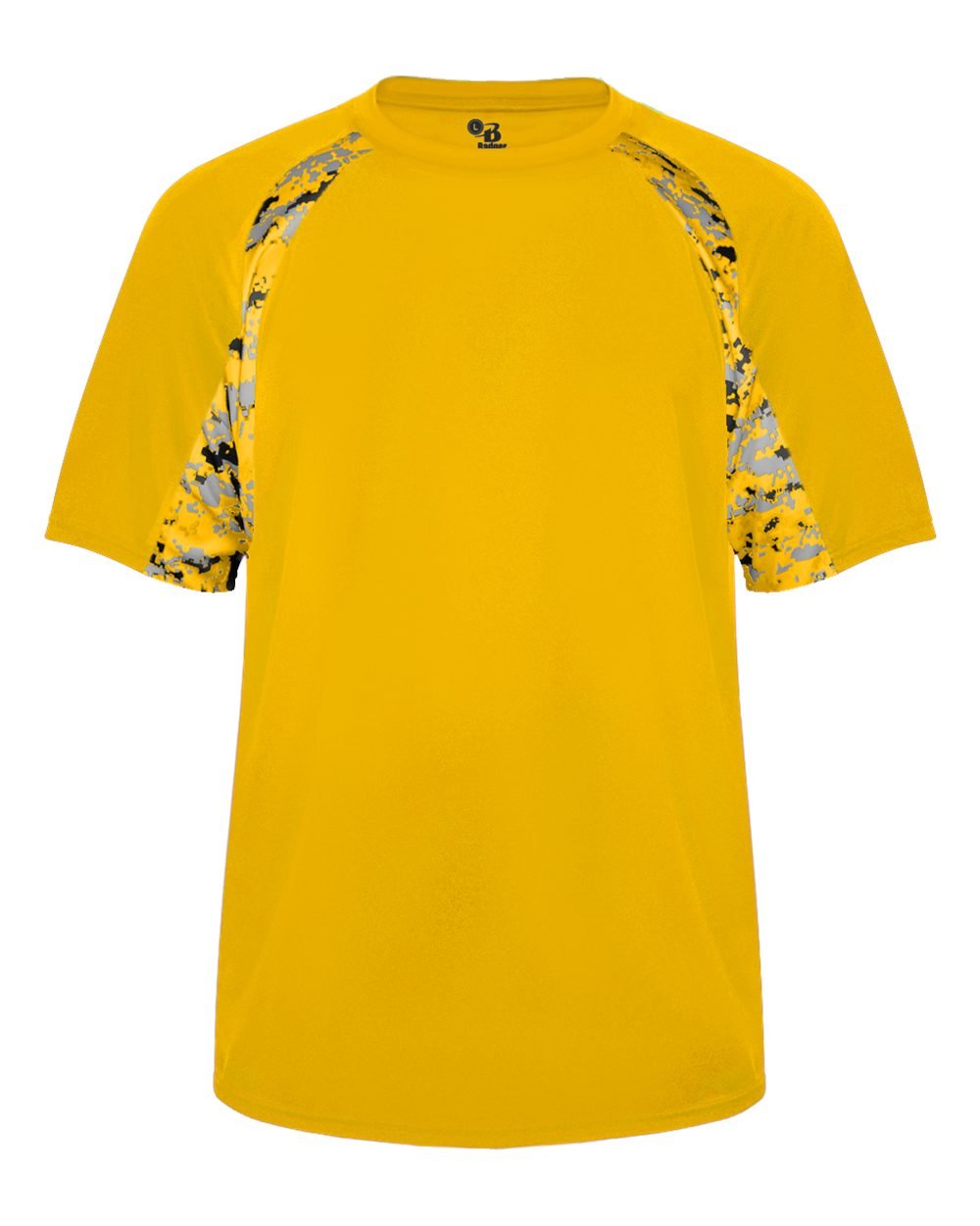 Badger Sport Gold Digi-Camo Youth Large Short Sleeve