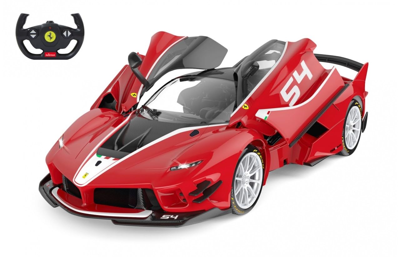 JAMARA 405169 - Ferrari FXX K Evo 1:14 drzwi ręczne 2,4 GHz - oficjalnie licencjonowane, ok. 1 godzina jazdy, ok. 11 km/h, idealnie odtworzone szczegóły, szczegółowe wnętrze, światło LED, czerwone