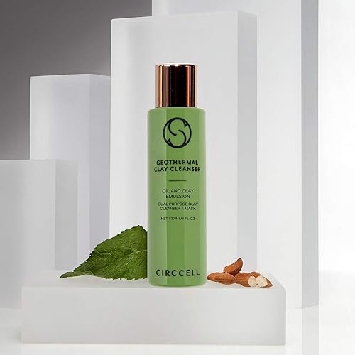 Miniatura 7 de CIRCCELL Limpiador de arcilla geotérmica, limpiador facial hidratante, arcilla ártica y aceites esenciales, limpieza profunda y desintoxicación de