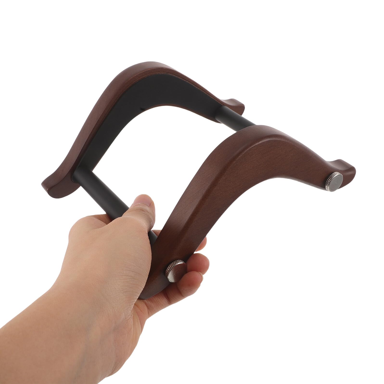 Abaodam Supporto per Chitarra da Terra in Legno e Metallo Stabile Montaggio Rapido Design a Forma per Chitarra Acustica ed Elettrica Uso su Palco o Casa