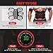 Drezela Abs Stimulator Muscle Toner, Ab Machine Trainer USB Rechargeable Gear for Abdomen/Arm/Leg, Fitness Strength Training Workout Equipment Men and Women DR6-E8