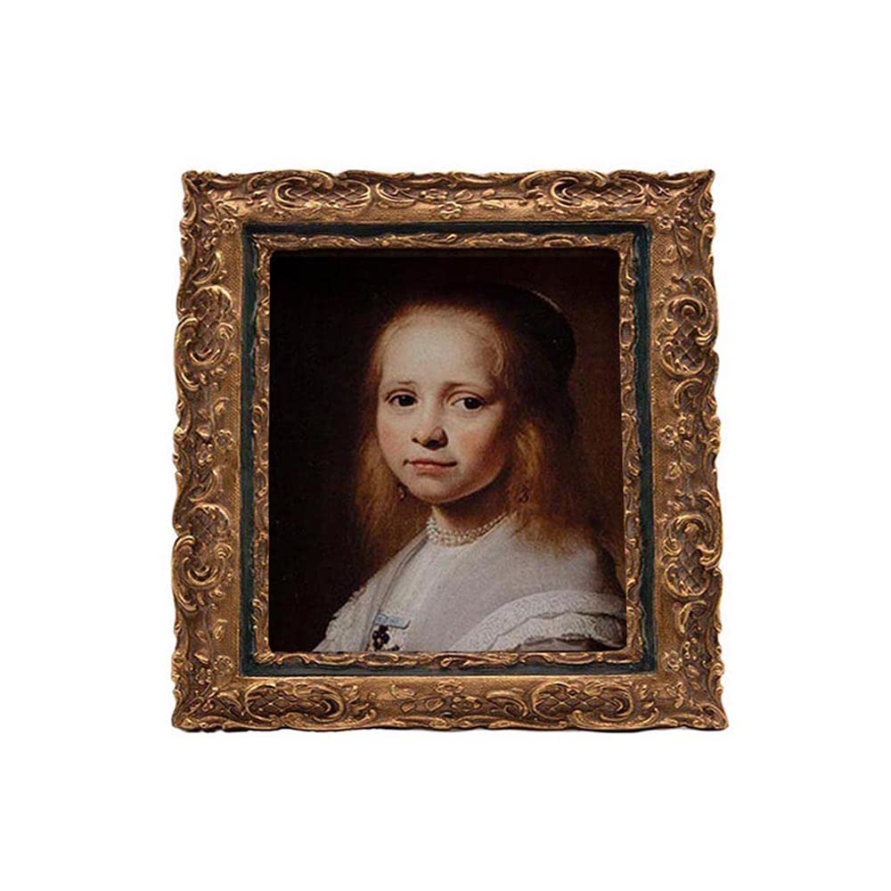 SYLVIA'S SHOP Small Antique 4 x 4 Picture Frame, Mini Vintage