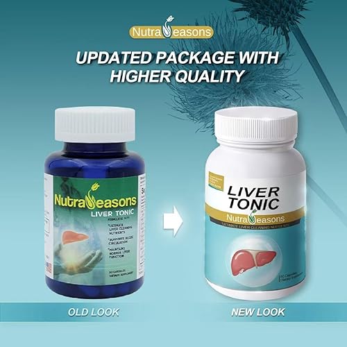 Miniatura 2 de Tónico hepático - Nuevo envase  Limpieza hepática desintoxicante y reparación con cardo mariano, NAC, bitartrato de colina, jengibre, cúrcuma, raíz