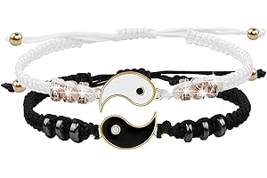 Best Friend Bracelets for 2 matching Bracelets, Yin Yang Friendship Bracelets for men women