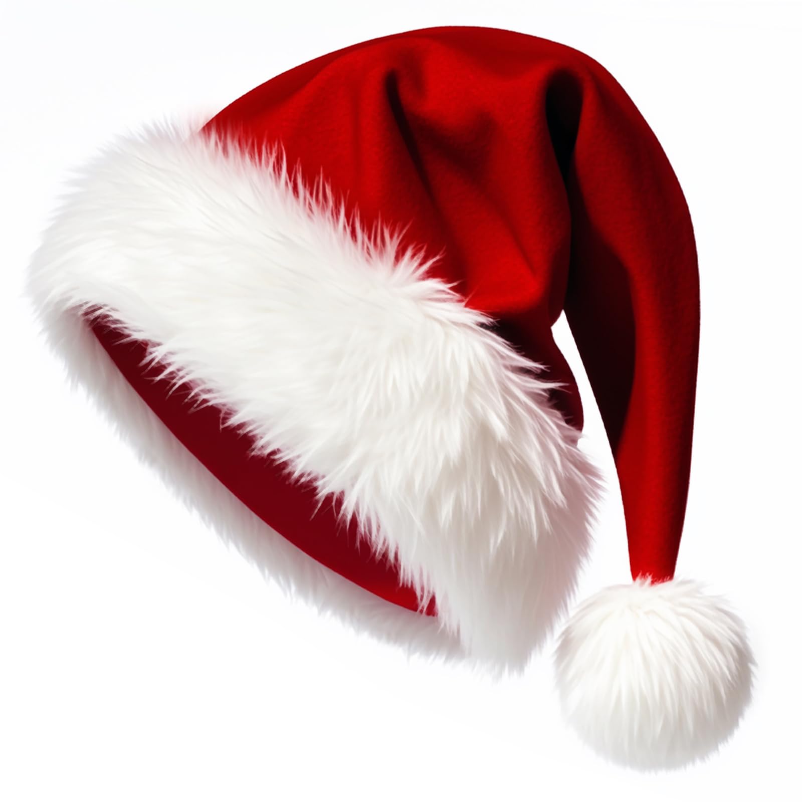 Solvora Santa Hat - Christmas hats Adults - Unisex Adult Santa Hats Suitable for Christmas New Year Holiday Party Supplies