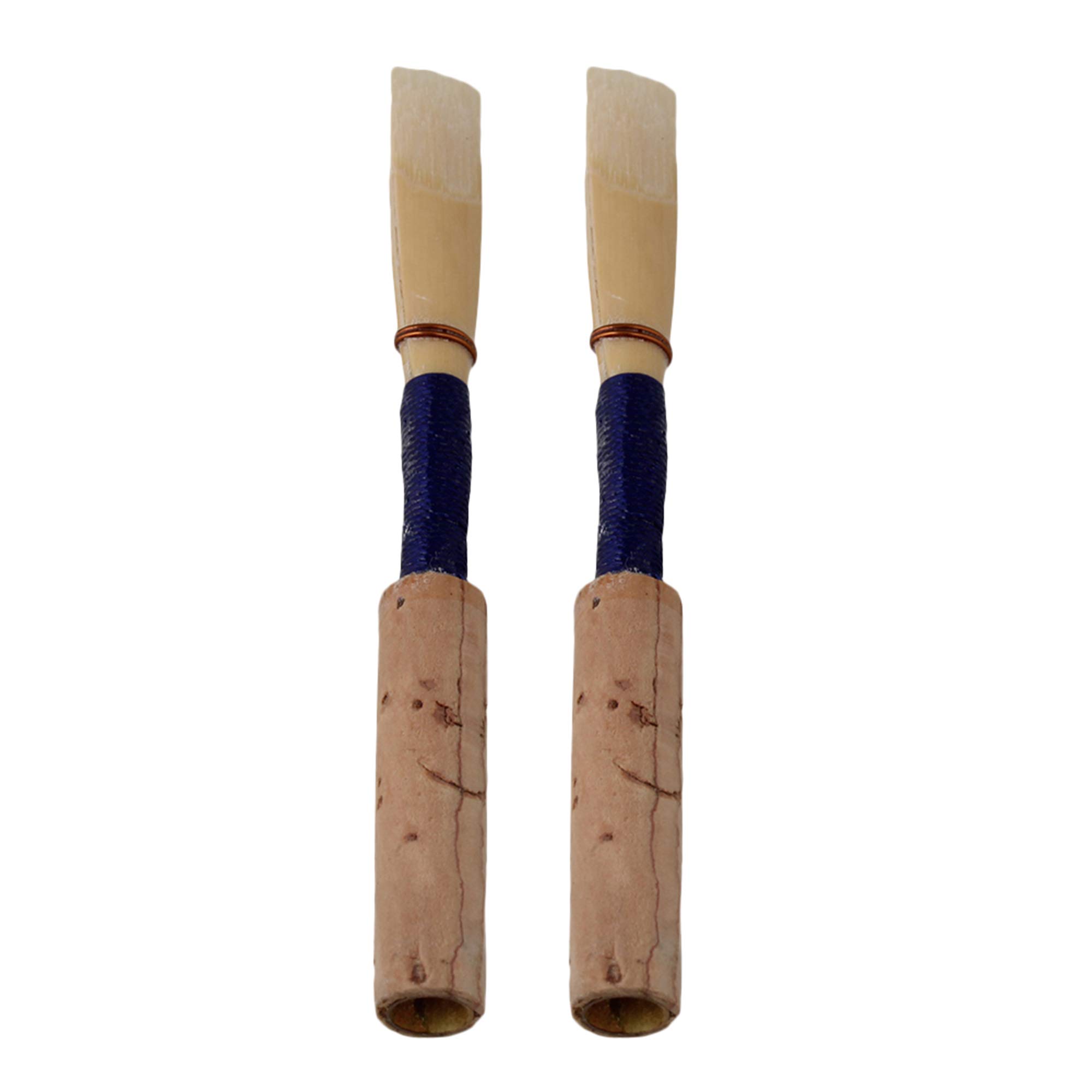 Yibuy 20 piezas medianas de 2.5 Oboe Reed piezas de instrumento de viento mediano con tubos