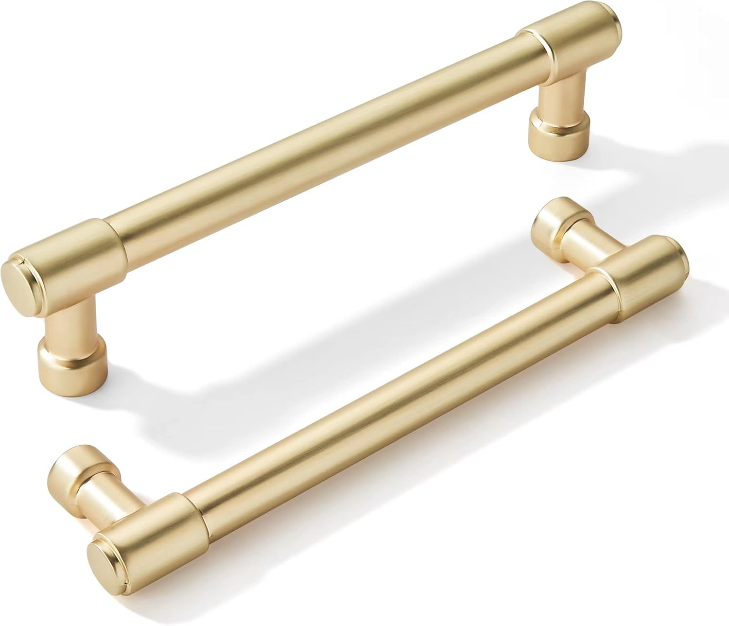 khtumeware Brushed Brass Pulls Center to Center 5" (Approx