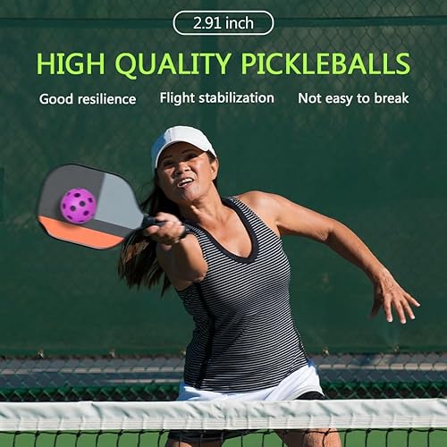Miniatura 8 de Paquete de 6 bolas de pickleball deportivas al aire libre, 40 pelotas de pickleball - aprobadas por Estados Unidos (USAPA) - Pelota oficial del US