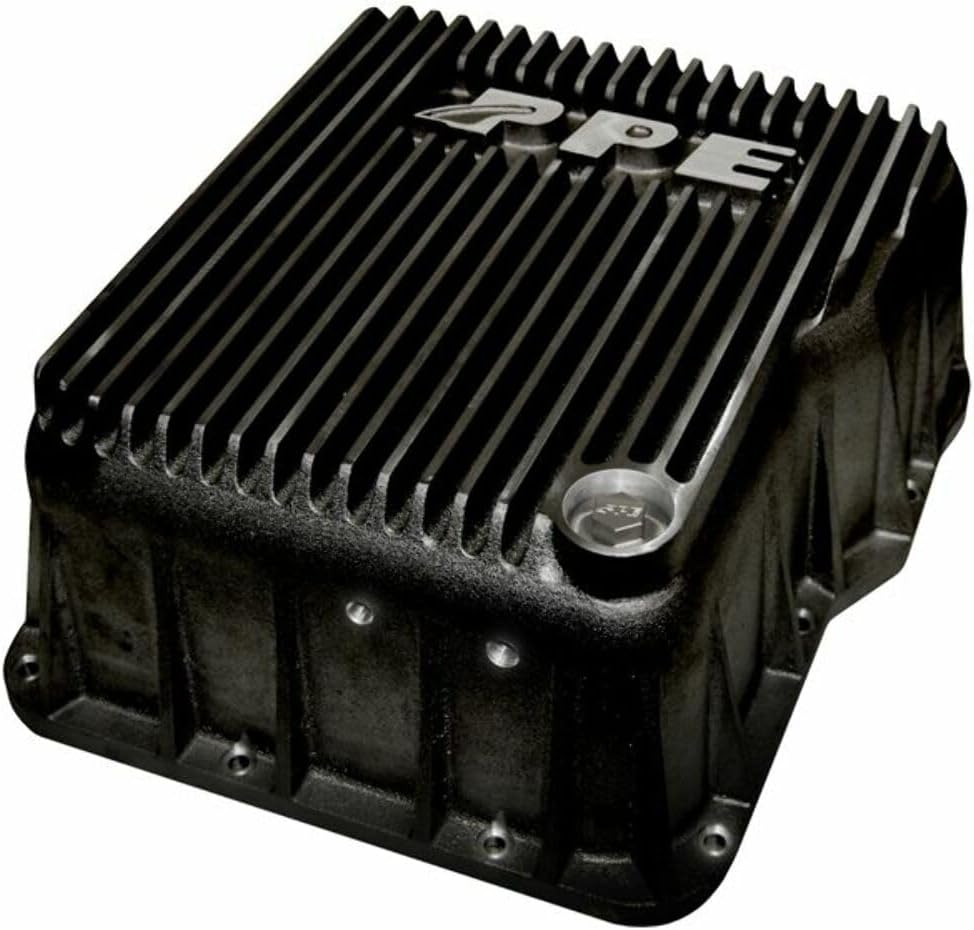 PPE Heavy-Duty Deep Aluminum Allison Transmission Pan (Black) 128051020 Compatible with 2001-2019 Chevy/GMC 6.6L Duramax Diesel
