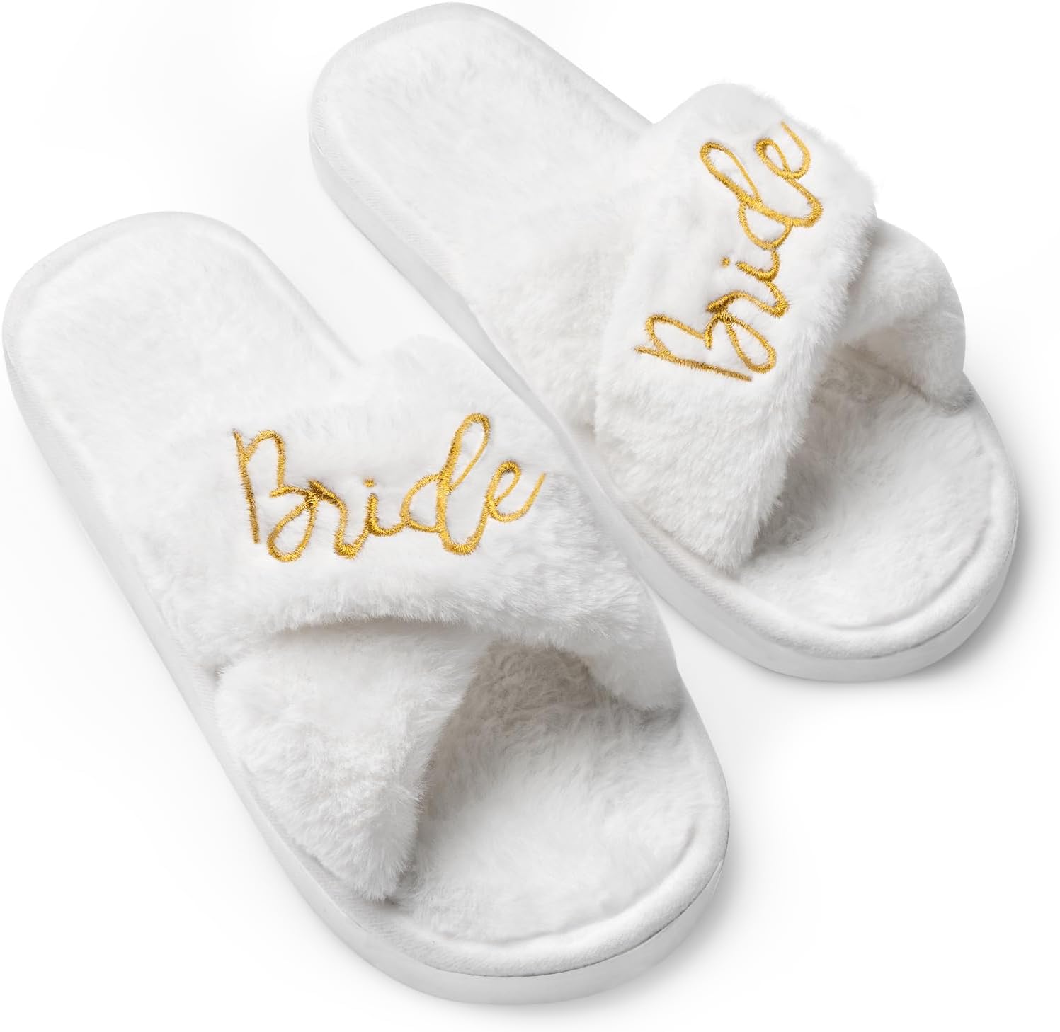 Amazon.com | Flyangle Bride Slippers - Bride Gifts for Bridal Shower ...