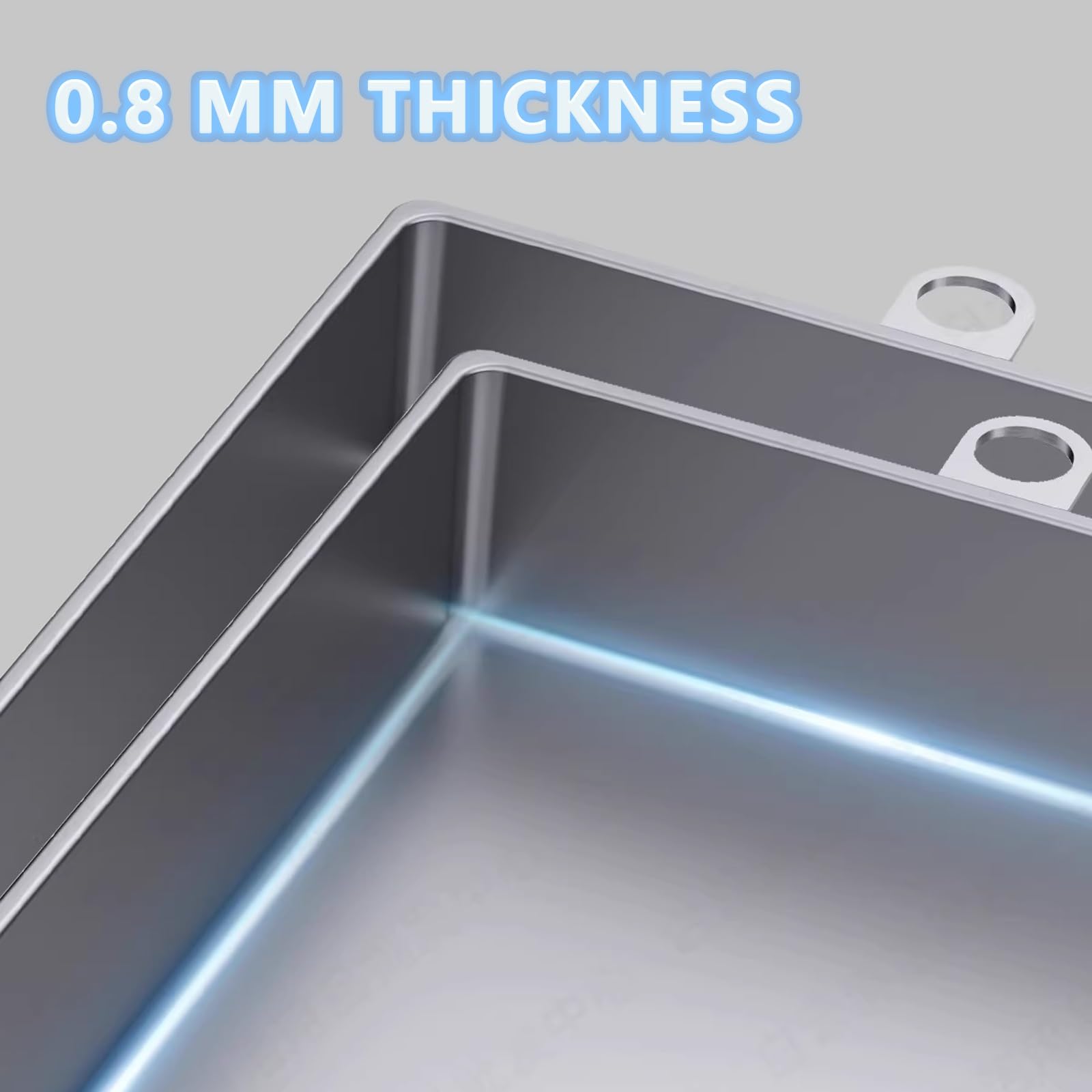 Edelstahl Wasserauffang und Ablaufwanne mit 2 Meter-Rohr Auffangwanne Große Wasserschale Automatische Ölauffangwanne for Innen und Außengeräte(30x20cm(12x8in))
