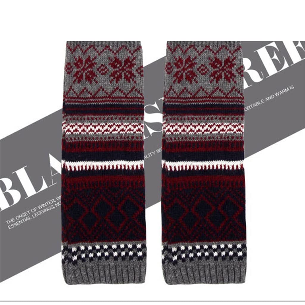 ACiyD Calzini Lunghi da Donna Scaldamuscoli in Lana Stivali Mucchi più Set di Autunno e Inverno per Mantenere Caldi Calzini Alti Fino al Ginocchio (Color : C, Size : One Size) (E One Size)