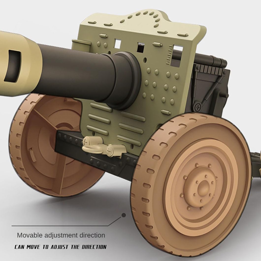 Mortar Launcher Playset, Push Tire Mortar Launcher for Kids, Boys, Girls and Adults