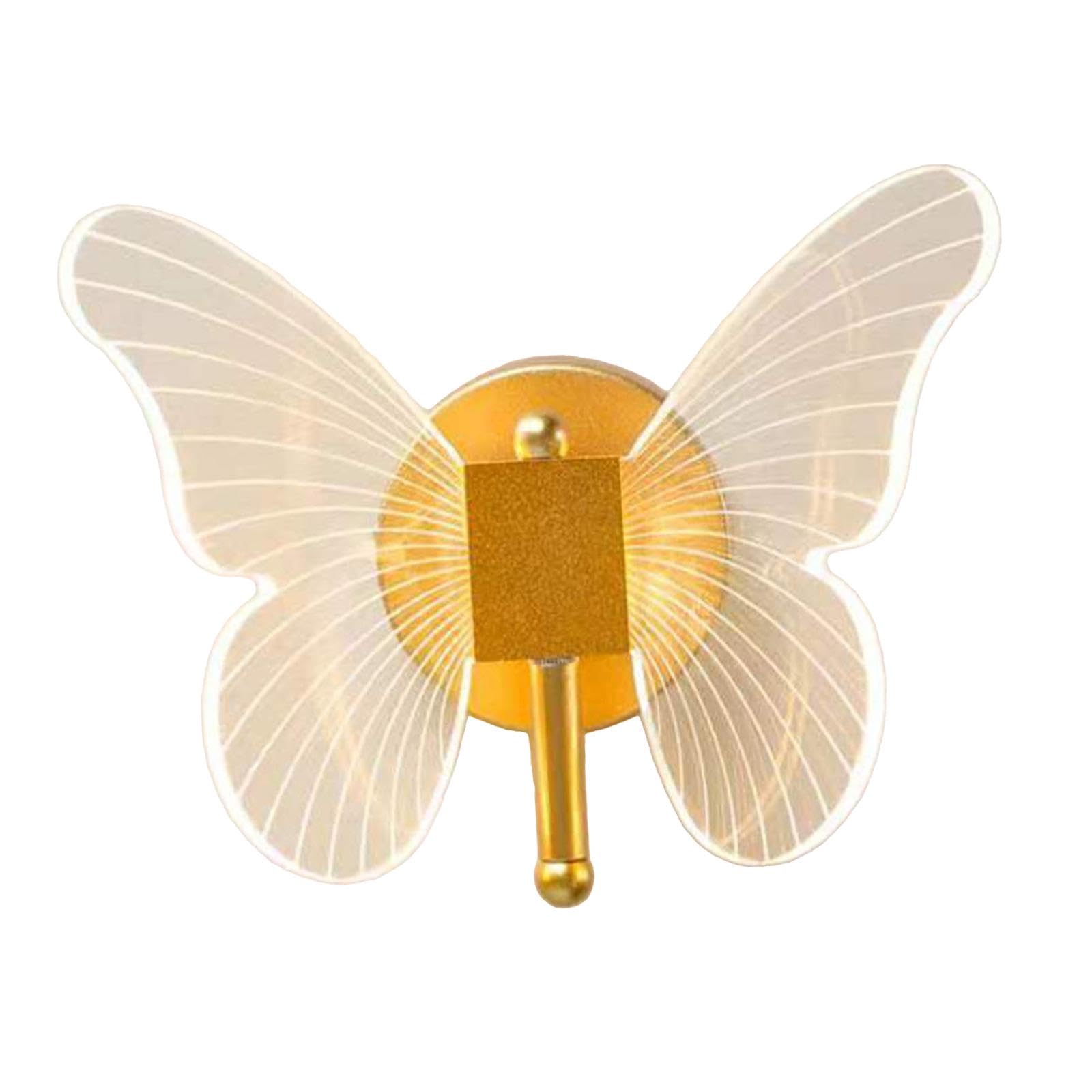 rockible Lámpara de Pared de Mariposa LED Luces de Pared de Mariposa Aplique de Pared Decorativo Moderno Accesorio de luz LED para Pasillo Habitación de niños, Luz Blanca