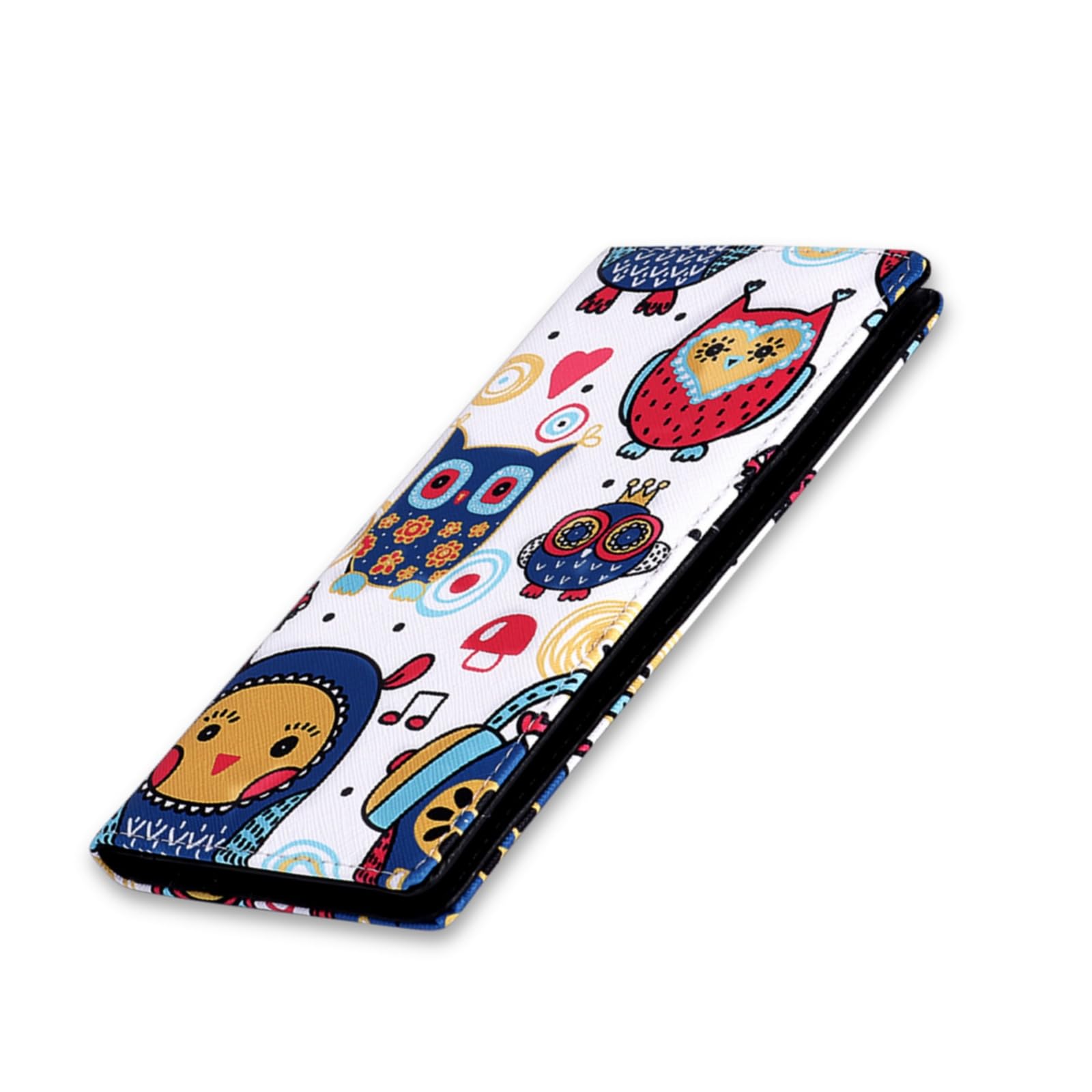 HUA ANGEL Womens Wallet, Ultra Slim Thin RFID Blocking Credit Card Holder Bifold Clutch Long Wallets Ladies Girls Gift