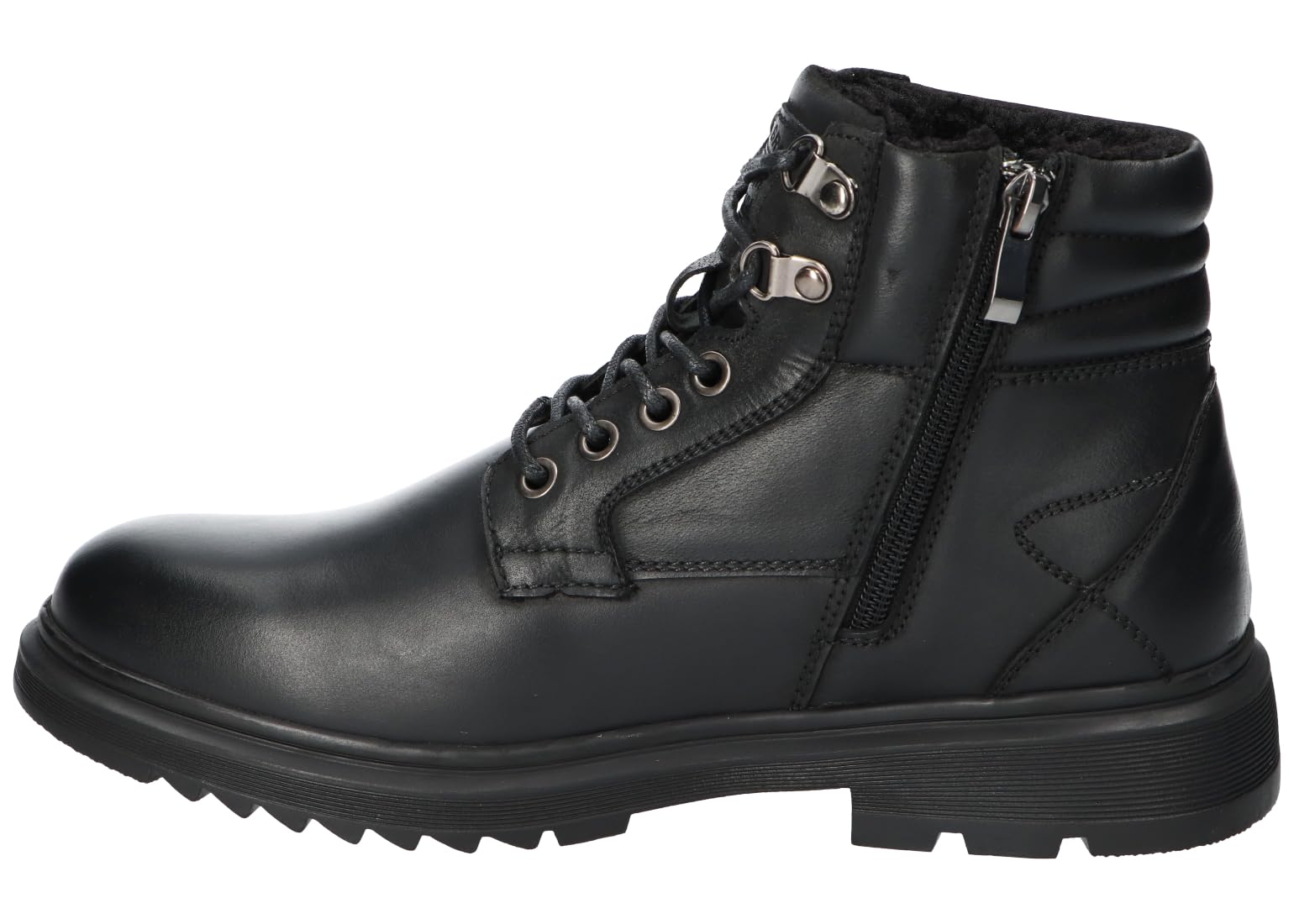 CY88 OCIEPLANE TRAPERY BUTY ZIMOWE SKÓRZANE MĘSKIE BK 44