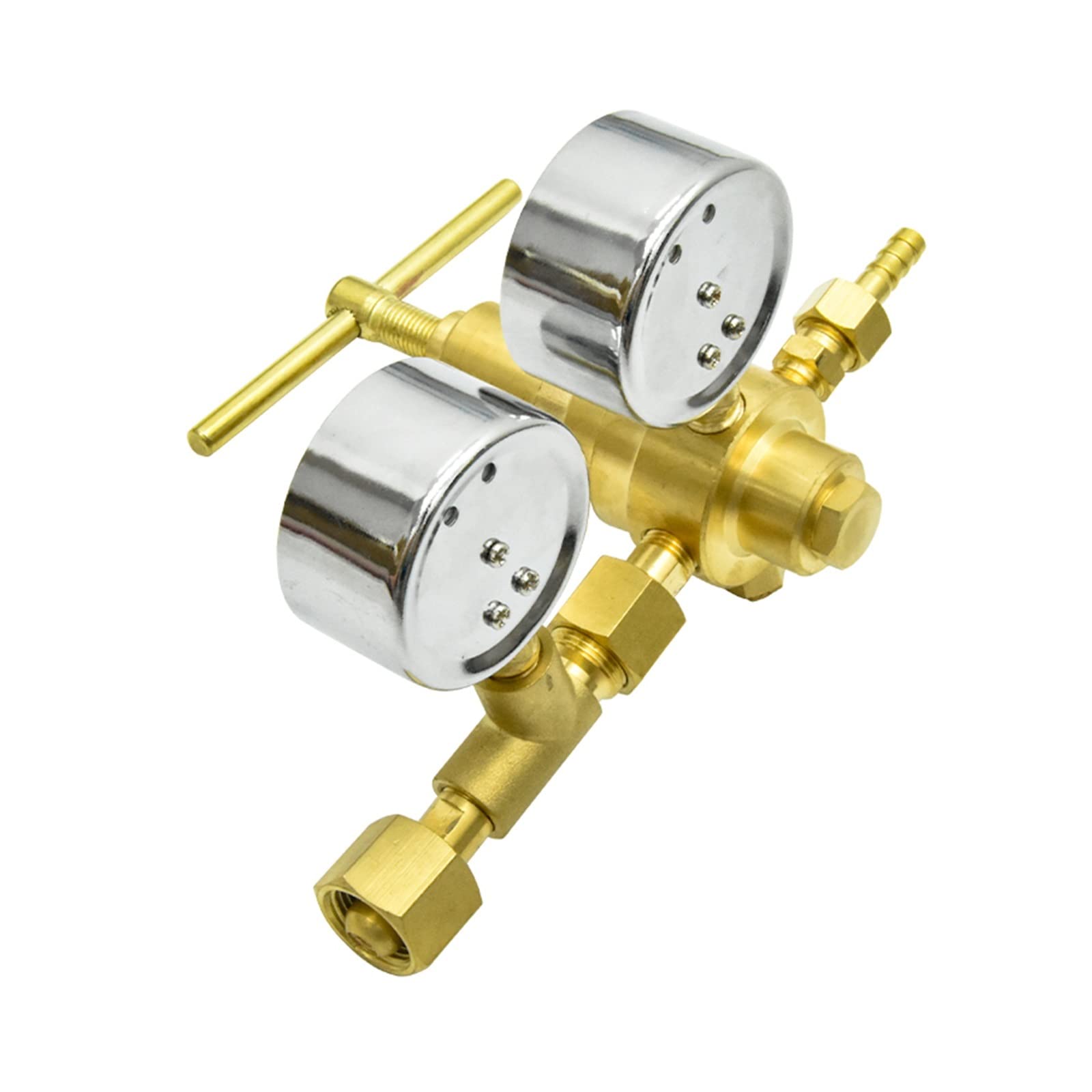 YQD-370/YQY-370/ YQQ-370 Druckminderer Vollkupfer Manometer Druckminderer Druckminderventil Haltedruck (Color : YQY370 O2 0-10Mpa, Size : Yellow)