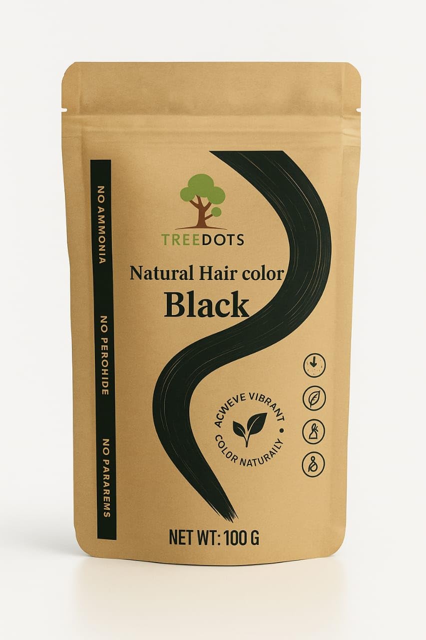 Treedots Natural Herbal Henna Organic Powder-Green| Herbal Hair Colour | Natural Henna Powder for Hair | Free From Harsh Chemicals | Suitable for All Hair Types| 100g-image-30