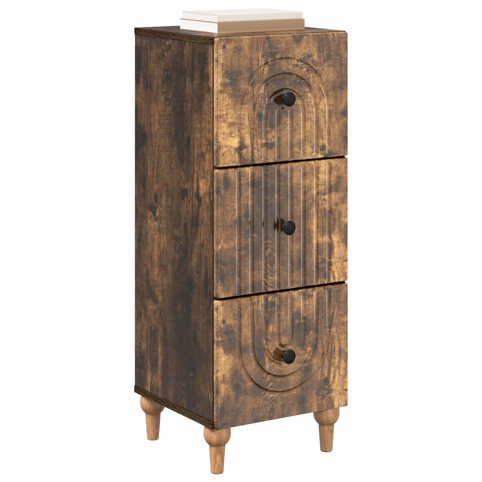 Mueble para cajones vintage de madera de ingeniería, 33 x 34,5 x 90 cm