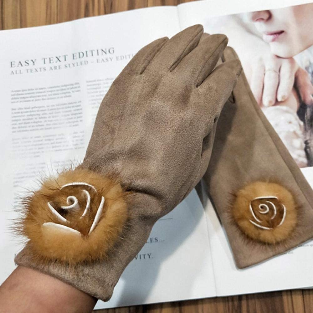 Gants d'hiver chauds femme tactiles au design moderne chic
