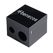 Benecos – natural beauty 90597 – temperino doppio per matite cosmetiche – con spatola di pulizia integrata