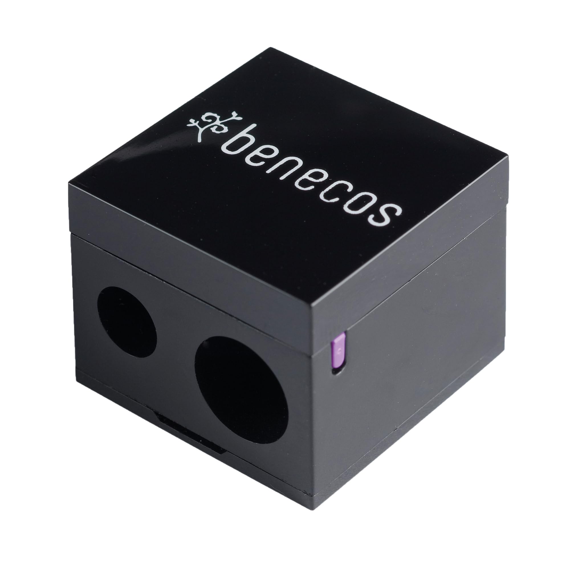 benecos - double sharpener for cosmetic pencils - with integrated cleaning spatula