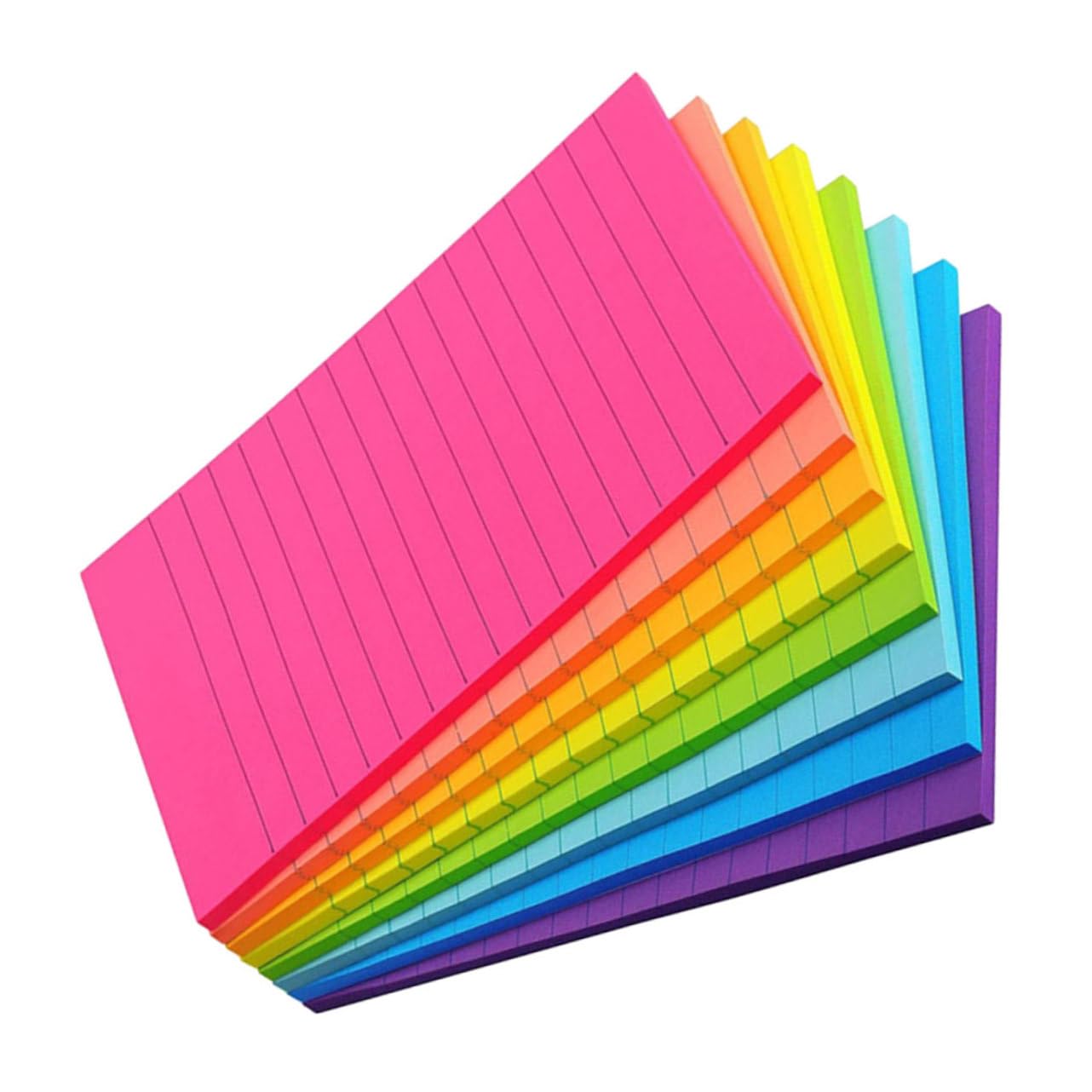 NUOBESTY 3 Ensembles Notes Autocollantes Horizontales Petites Notes Notes Onglets Collants Papeterie Pastel Stylo Notes Claires Pastilles Adhésives Multi-usages Papier 8 Pièces X 3