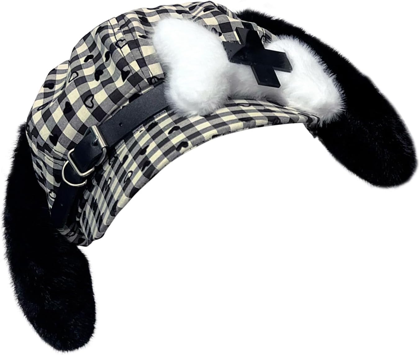 Vintage Dog Bone Hat Trendy Subcultures Enthusiasts Hat Check Berets Hats for Women and Men
