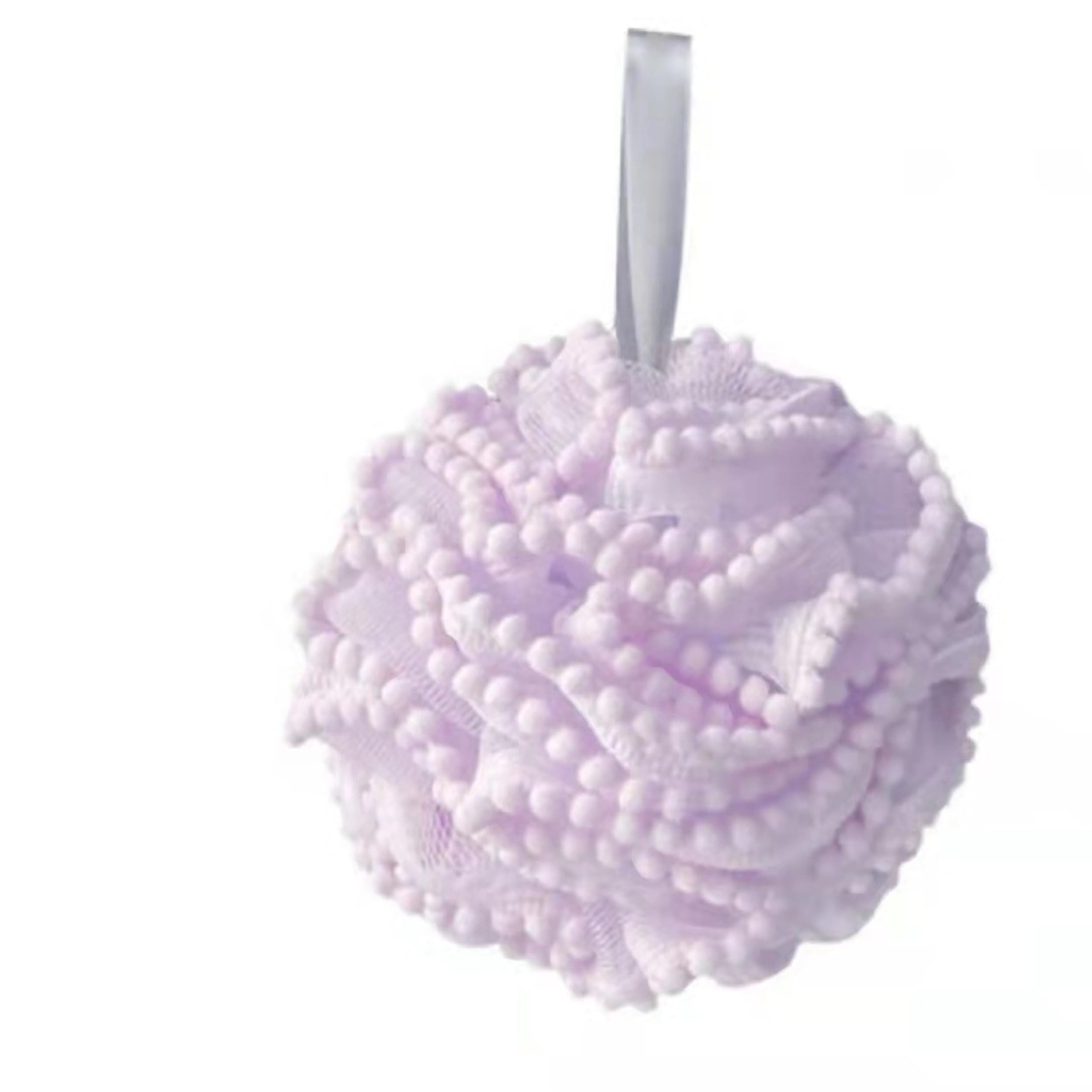 2 Pcs Bath Shower Sponge, Soft Mesh Poufs Shower Loofah Ball, Body Wash Scrubber, Bath Sponge, Soothing Face and Body Exfoliator, Cleaning Bathing Accessories, for Women and Men