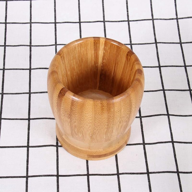 Pestle and Mortar Wooden Set Hand Masher Garlic Spice Grinder Mortar Bowl