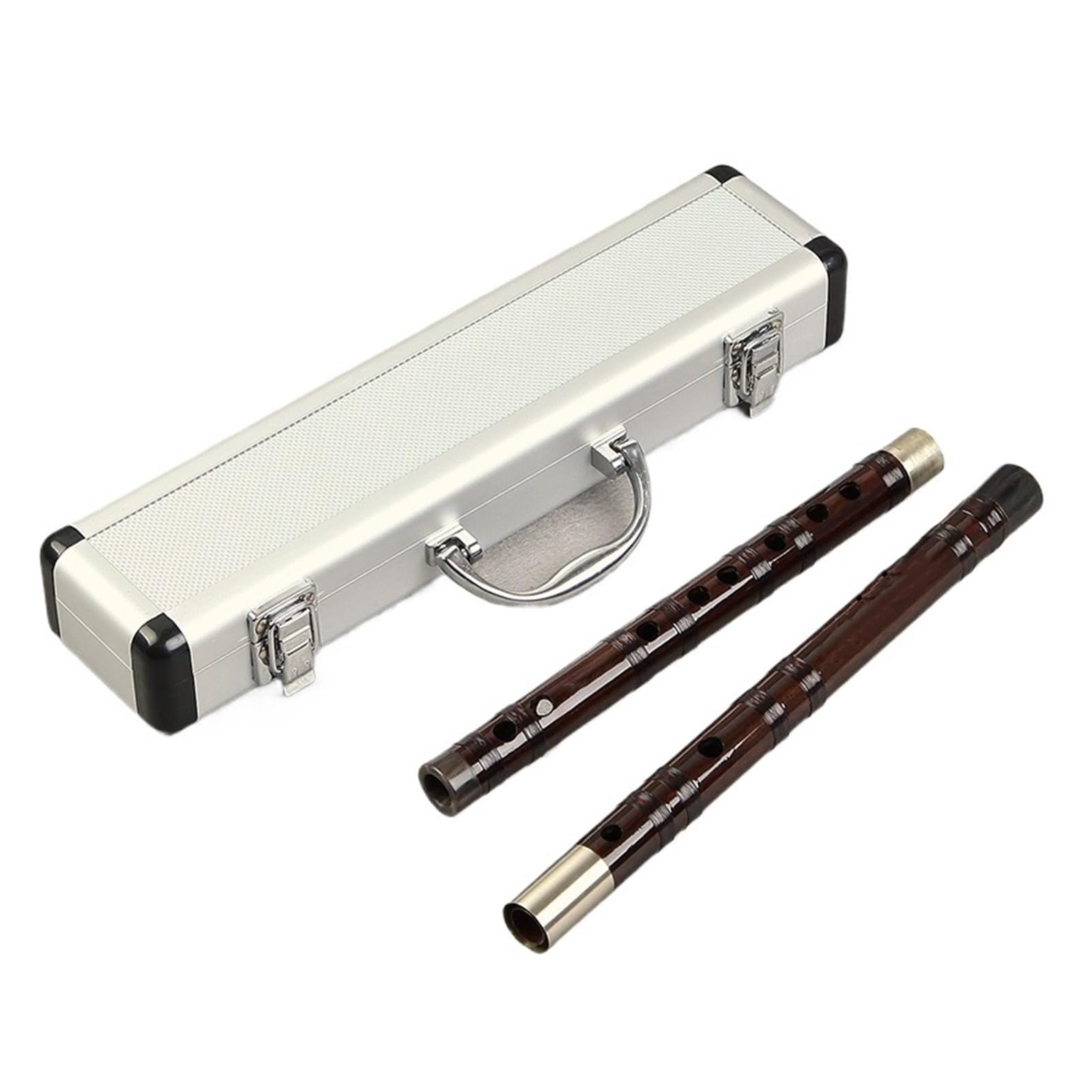 Raffiniertes Professionelles Instrument Aus Sandelholz Mit Doppeltem Gelenk Und Weißer Kupfer Bambusflöte Professionelle Bambusflöte Traditionelles Instrume