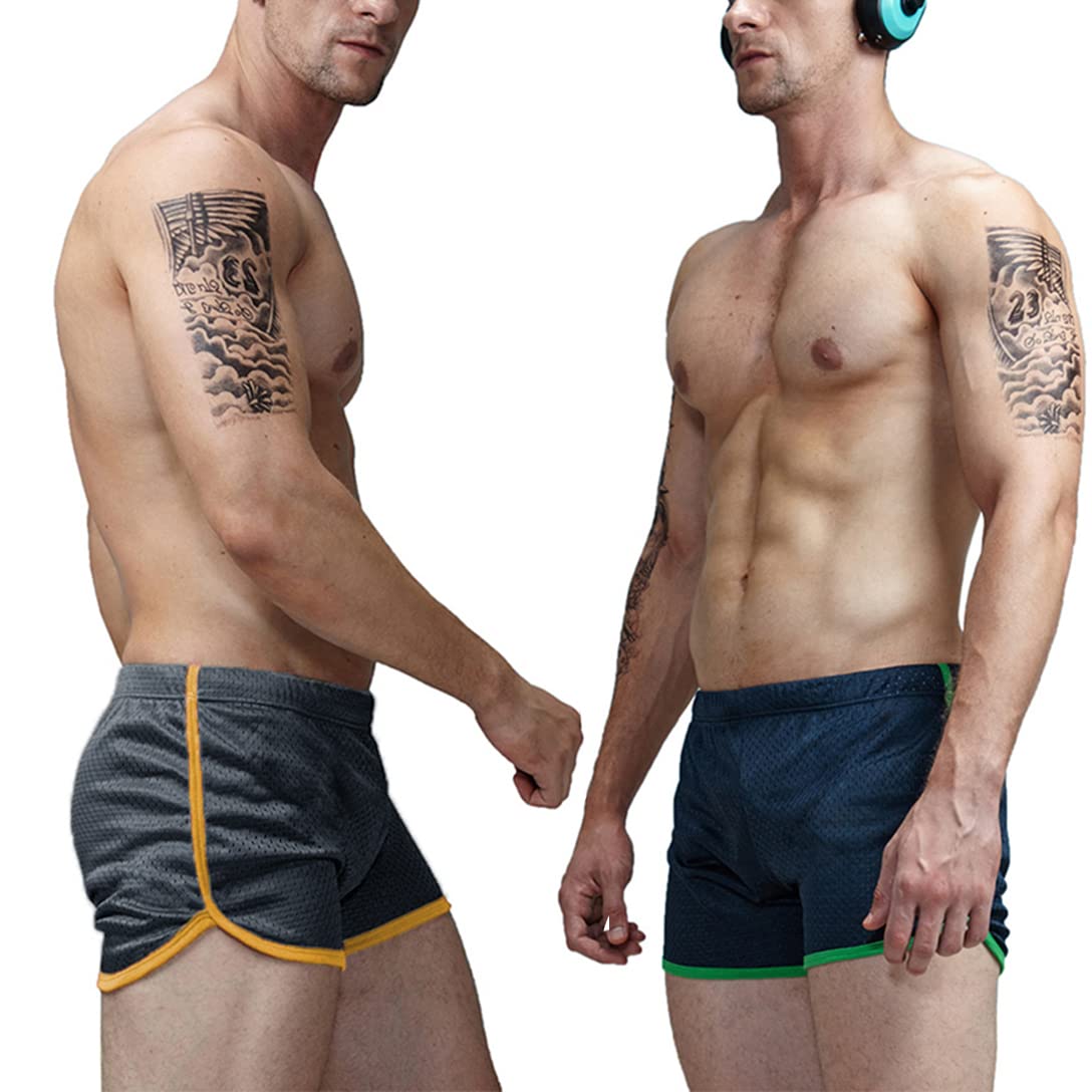AIMPACT Pantalones Cortos Deportivos de Malla de Secado rápido para Hombre, Pantalones Cortos de Entrenamiento, Pantalones Cortos de Verano