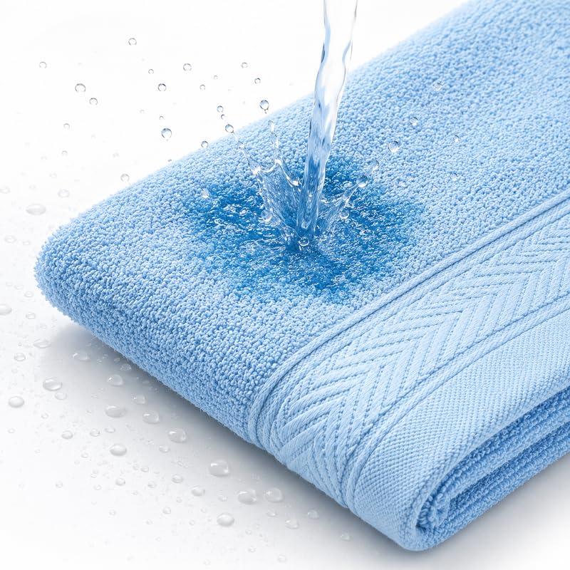 Image of TowelWala Premium Hand Towel Soft Absorbent Quick Dry (Brown /Maroon) | Premium 550 GSM cotton with woven border-quick drying and perfect for bathroom, kitchen, gym, and travel.